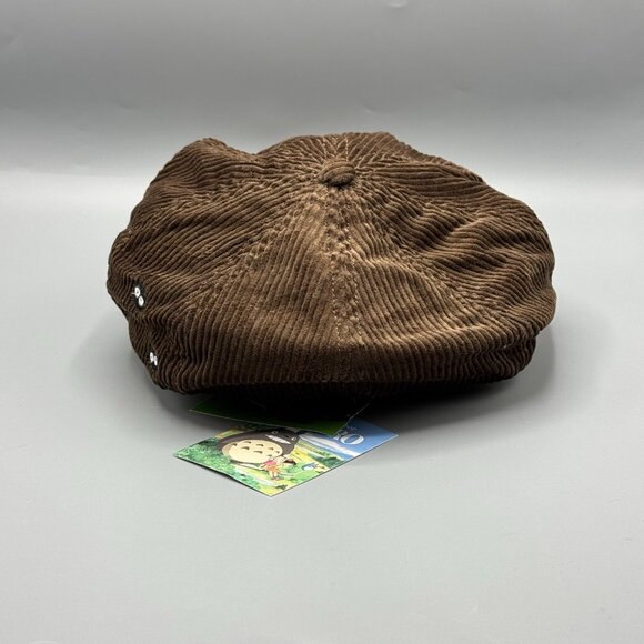 Studio Ghibli My Neighbor Totoro Brown Corduroy Cabbie Hat NEW - Picture 5 of 8